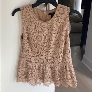 Gorgeous JCrew lace peplum top sz 6